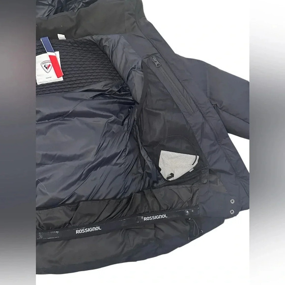BNWT Rossignol Women's Signature Down Jacket Ski Coat - Black and White Medium - Picture 9 of 12